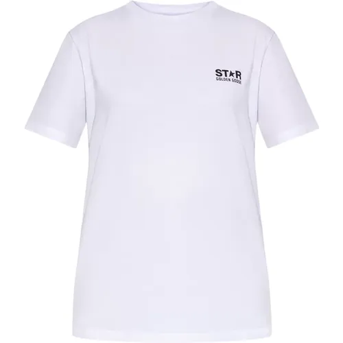 Stylish Logo T-Shirt for Women , female, Sizes: S - Golden Goose - Modalova
