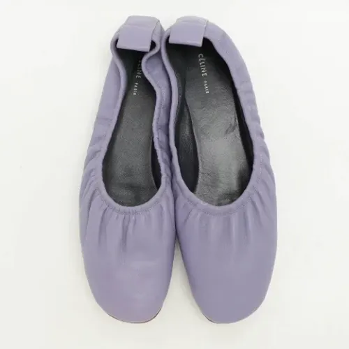 Pre-owned Leather flats , female, Sizes: 4 1/2 UK - Celine Vintage - Modalova