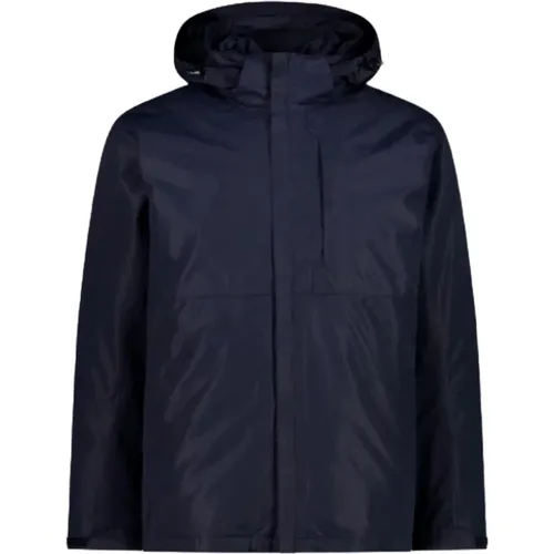 Blaue 3-in-1 Wasserdichte Jacke , Herren, Größe: 4XL - CMP - Modalova