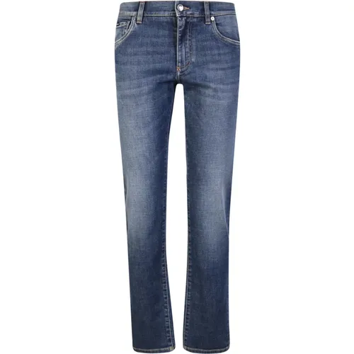 Straight-Leg Jeans for Men , male, Sizes: XS, 2XL, M, XL - Dolce & Gabbana - Modalova