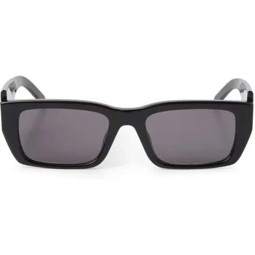 Schwarze Dunkelgraue Sonnenbrille , unisex, Größe: 53 MM - Palm Angels - Modalova