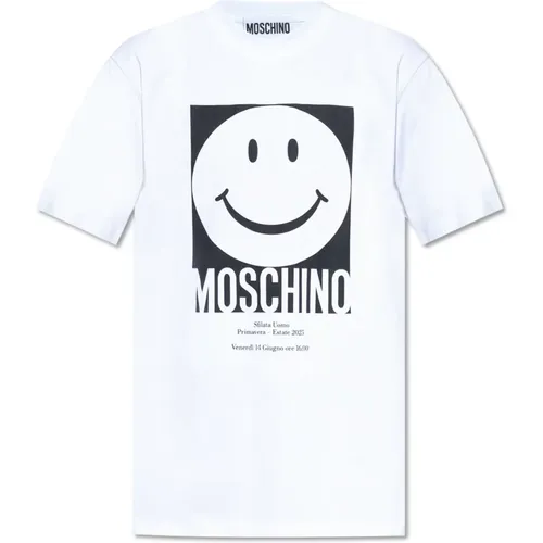 Smiley x , Herren, Größe: L - Moschino - Modalova