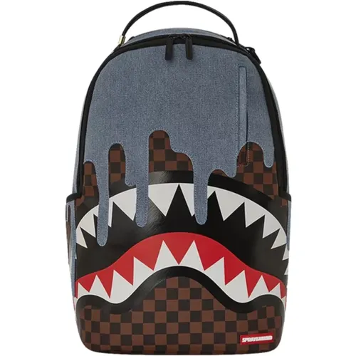 Denim Drip MultiColour Rucksack , unisex, Größe: ONE Size - SPRAYGROUND - Modalova