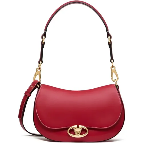 Rote VLogo Signature Leder Tasche - Valentino Garavani - Modalova