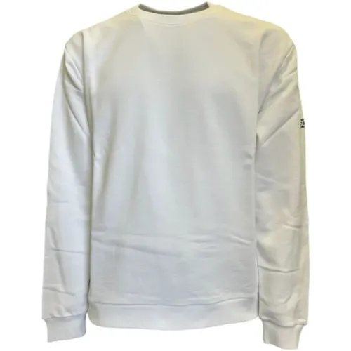 Essentials Baumwoll-Rundhals-Sweatshirt Weiß , Herren, Größe: XL - GCDS - Modalova