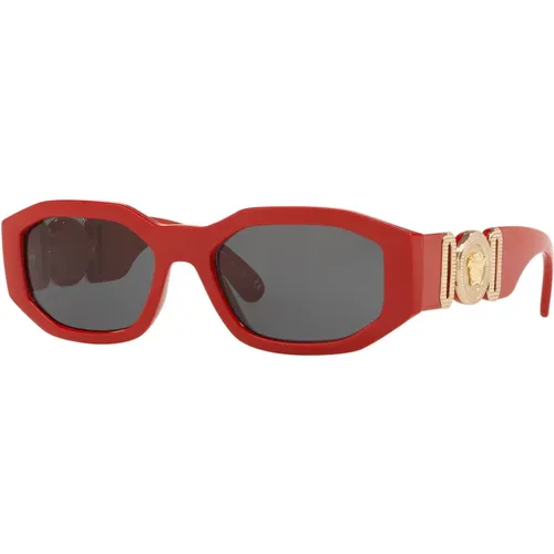 Grey Sunglasses THE Clans VE 4367,The Clans VE 4361 Sunglasses,THE Clans Sunglasses in Fuchsia/Grey,THE Clans Sunglasses,Grey/Grey Sunglasses THE Clan - Versace - Modalova