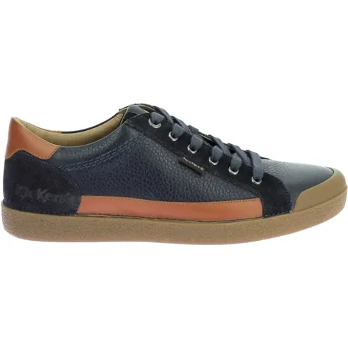 Niedrige Leder Sneakers , Herren, Größe: 41 EU - Kickers - Modalova