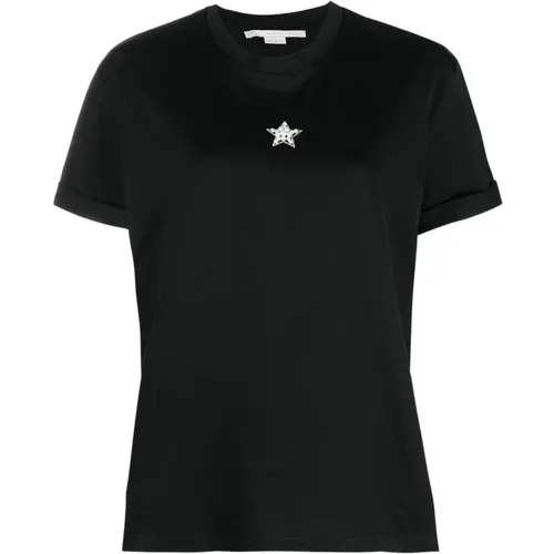 Schwarze T-Shirts Polos für Frauen Aw23 , Damen, Größe: XS - Stella Mccartney - Modalova
