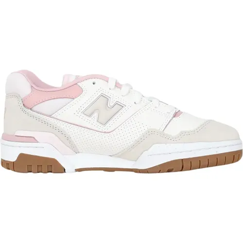 Weiße und rosa flache Sneakers , Damen, Größe: 40 1/2 EU - New Balance - Modalova