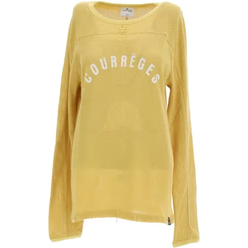 Mesh Baseball LS T-Shirt Courrèges - Courrèges - Modalova