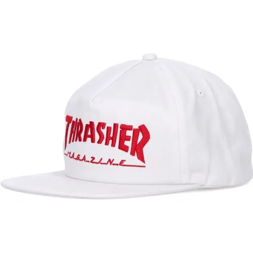 Flat Visor Cap Men Skate Mag Logo Snapback , male, Sizes: ONE SIZE - Thrasher - Modalova