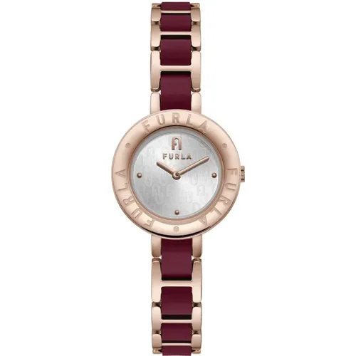 Rosa Edelstahl Uhr Furla - Furla - Modalova