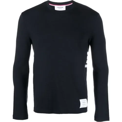 Wool Sweater with Striped Detail , male, Sizes: M, 2XL, L - Thom Browne - Modalova