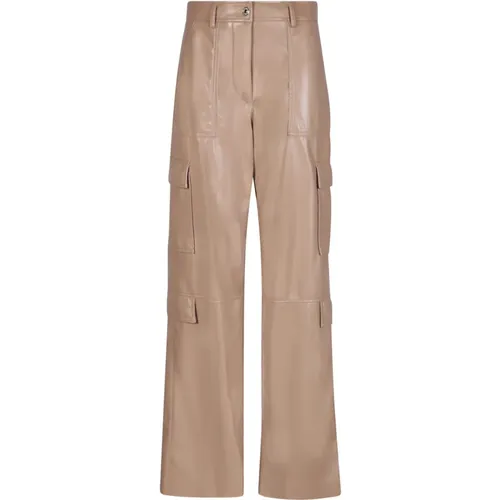 Cargo Trousers with Wide Leg , female, Sizes: XS - Msgm - Modalova