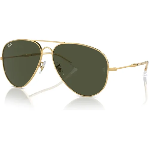 Old Aviator Sunglasses Blue Lens , unisex, Sizes: 58 MM - Ray-Ban - Modalova