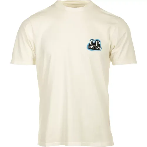Britisches Kunsthandwerk T-Shirt für Männer , Herren, Größe: M - C.P. Company - Modalova