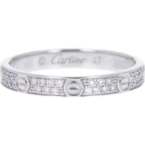 Pre-owned White Gold rings , female, Sizes: ONE SIZE - Cartier Vintage - Modalova