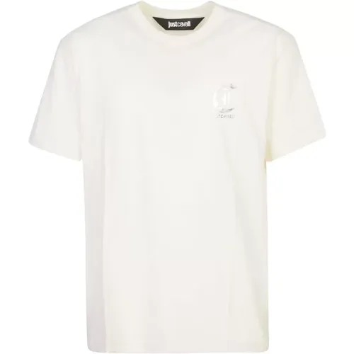 Weiße T-Shirts und Polos ***cv , Herren, Größe: S - Just Cavalli - Modalova