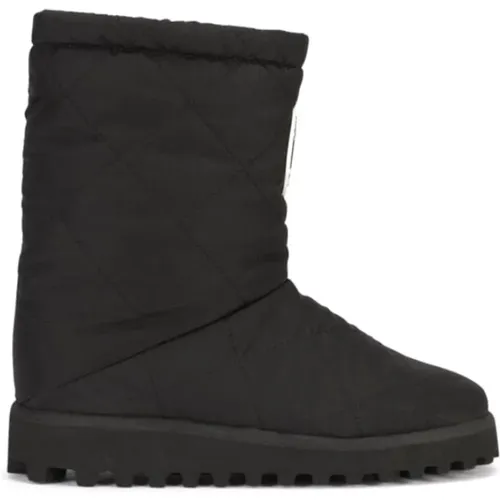 Elegant Leather Boots , male, Sizes: 10 UK - Dolce & Gabbana - Modalova