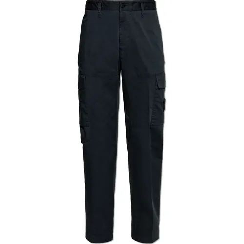 Trousers with Logo , male, Sizes: W31 - Stone Island - Modalova