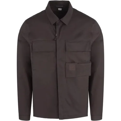 Gabardine Utility Overshirt , male, Sizes: L - C.P. Company - Modalova