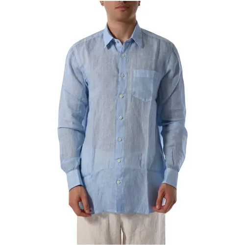 Casual Linen Shirt with Button Closure , male, Sizes: 2XL - 120% lino - Modalova