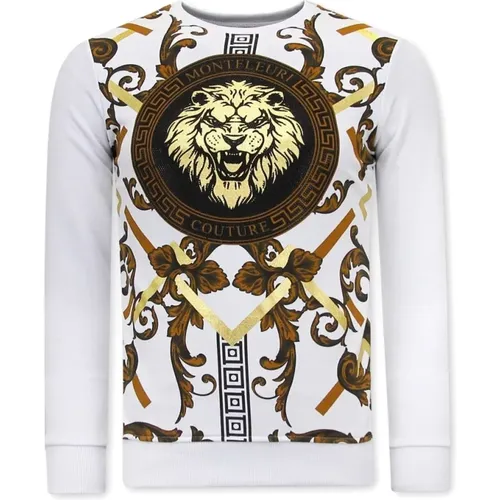 Sweatshirts mit Löwe für Männer - 3728 , Herren, Größe: 2XL - True Rise - Modalova