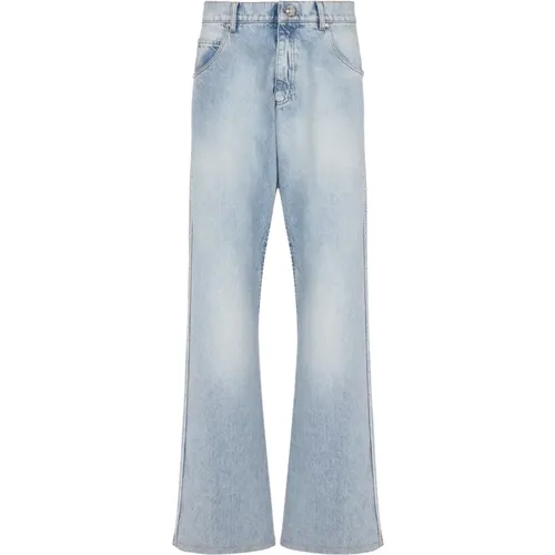 Baumwollweite Jeans , Herren, Größe: W34 - Balmain - Modalova