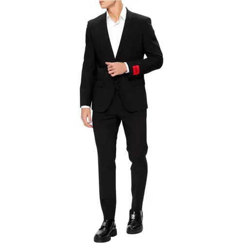 Single Breasted Suits , male, Sizes: L, M, 2XL, S, XL - Hugo Boss - Modalova