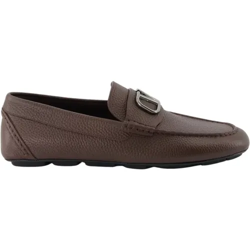 Slip-On Almond Toe Moccasins , male, Sizes: 6 UK, 7 1/2 UK, 10 UK, 11 UK, 7 UK, 9 1/2 UK, 9 UK - Valentino Garavani - Modalova