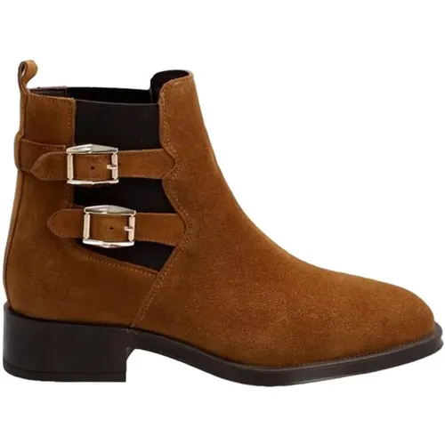 Casual Camel Wildleder Damen Stiefeletten , Damen, Größe: 37 EU - Alpe - Modalova