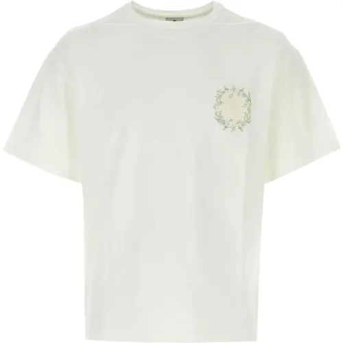 Weiße Baumwoll-T-Shirt , Herren, Größe: S - ETRO - Modalova
