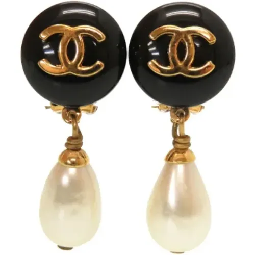Metal Chanel Earrings , female, Sizes: ONE SIZE - Chanel Vintage - Modalova