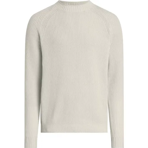 Raglan Pullover in Elfenbeinweiß , Herren, Größe: XL - Calvin Klein Jeans - Modalova