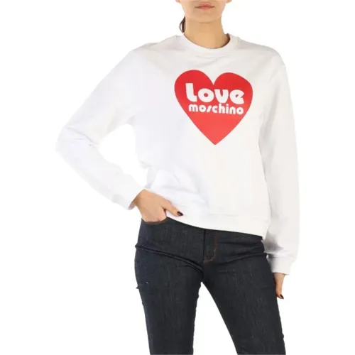 Sweatshirt , Damen, Größe: 2XS - Love Moschino - Modalova