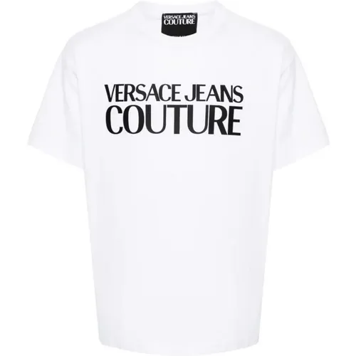 Designer T-Shirts und Polos , Herren, Größe: M - Versace Jeans Couture - Modalova