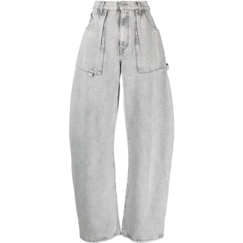 Graue Effie Jeans , Damen, Größe: W25 - The Attico - Modalova
