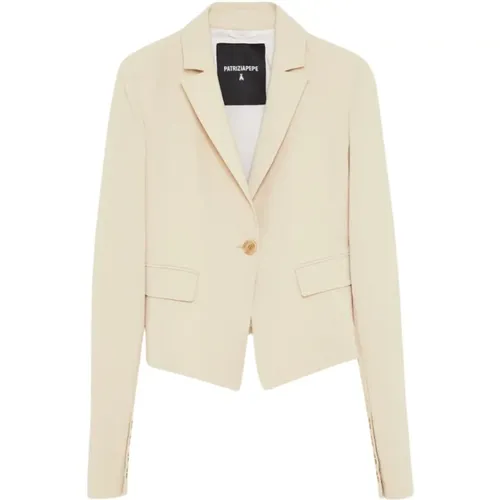 One Button Essential Jacket , female, Sizes: XS, L - PATRIZIA PEPE - Modalova