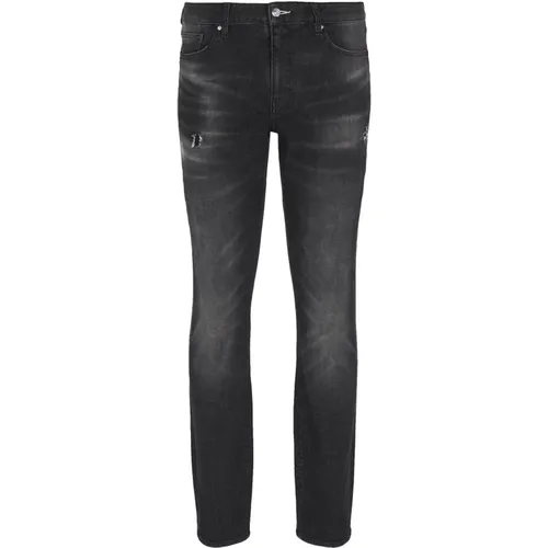 Denim Jeans Mittelwaschung Reißverschluss , Herren, Größe: W30 - Armani Exchange - Modalova