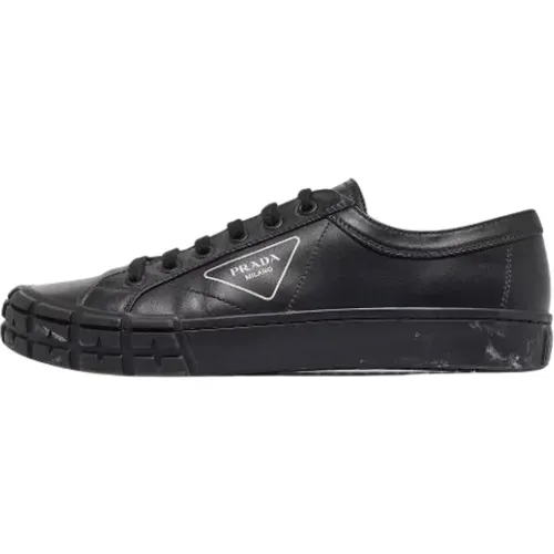 Pre-owned Leather sneakers , male, Sizes: 10 UK - Prada Vintage - Modalova
