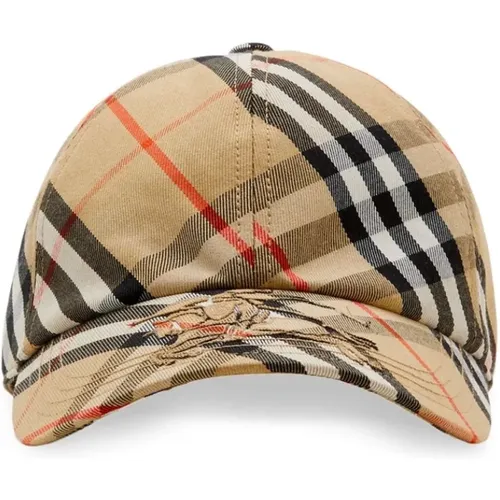 Vintage Check Pattern Curved Brim Cap , male, Sizes: L, S, M - Burberry - Modalova