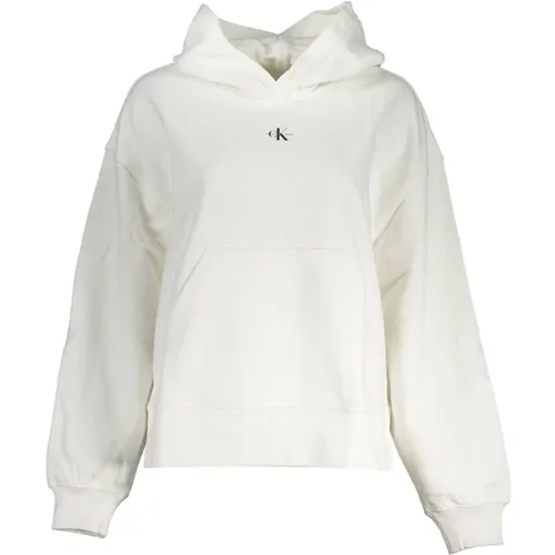 Hooded Sweatshirt with Central Pocket , female, Sizes: L, M, XL, S, XS - Calvin Klein - Modalova