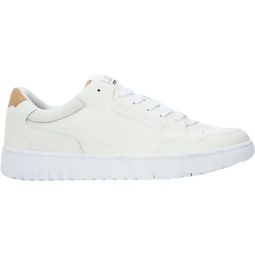 Leather Sneakers TH Basket Core , male, Sizes: 6 UK, 9 UK - Tommy Hilfiger - Modalova