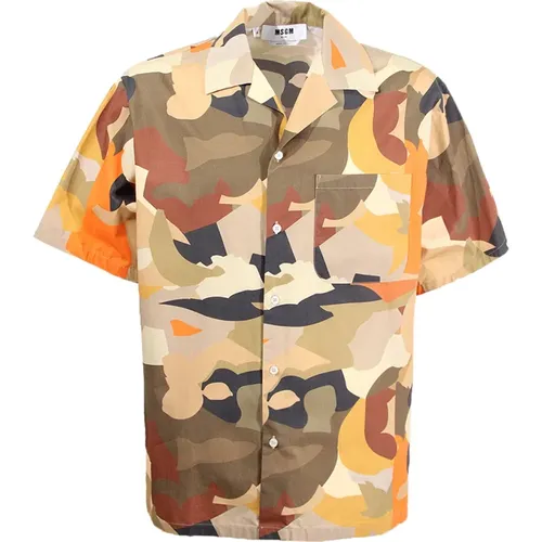 Shirts Military , male, Sizes: XL, L, M - Msgm - Modalova