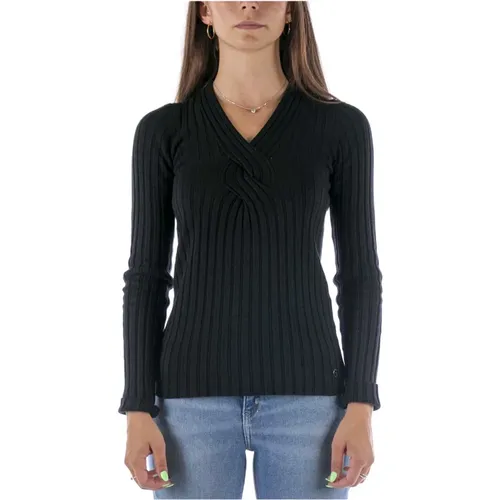Ines Schwarzer Pullover , Damen, Größe: XL - Guess - Modalova
