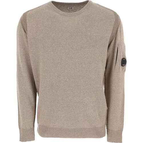 Round Neck Sweater for Men , male, Sizes: M - C.P. Company - Modalova