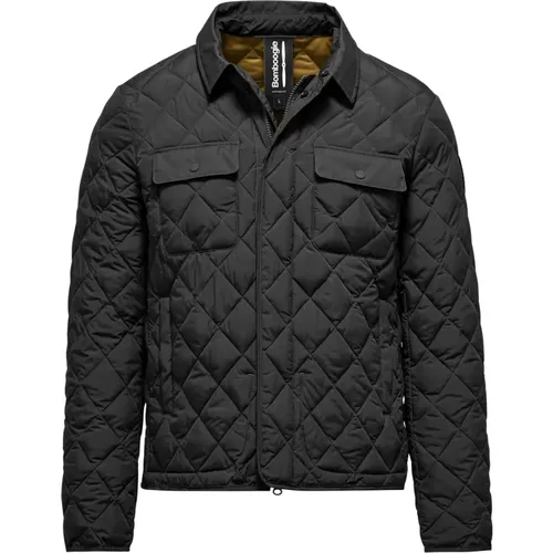 Quilted Diamond Shirt-Jacket , male, Sizes: L, XL, 2XL, M - BomBoogie - Modalova