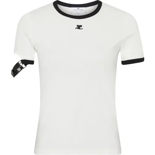 Contrast Shirt Buckle , female, Sizes: XS, S - Courrèges - Modalova