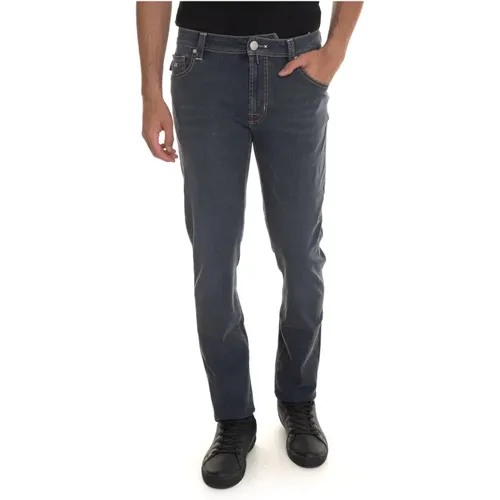 Anpassbare Denim Jeans mit Magnetischem Verschluss , Herren, Größe: W32 - Tramarossa - Modalova