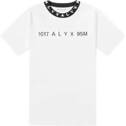 Lässiges Baumwoll-T-Shirt in Schwarz , Herren, Größe: XL - 1017 ALYX 9SM - Modalova